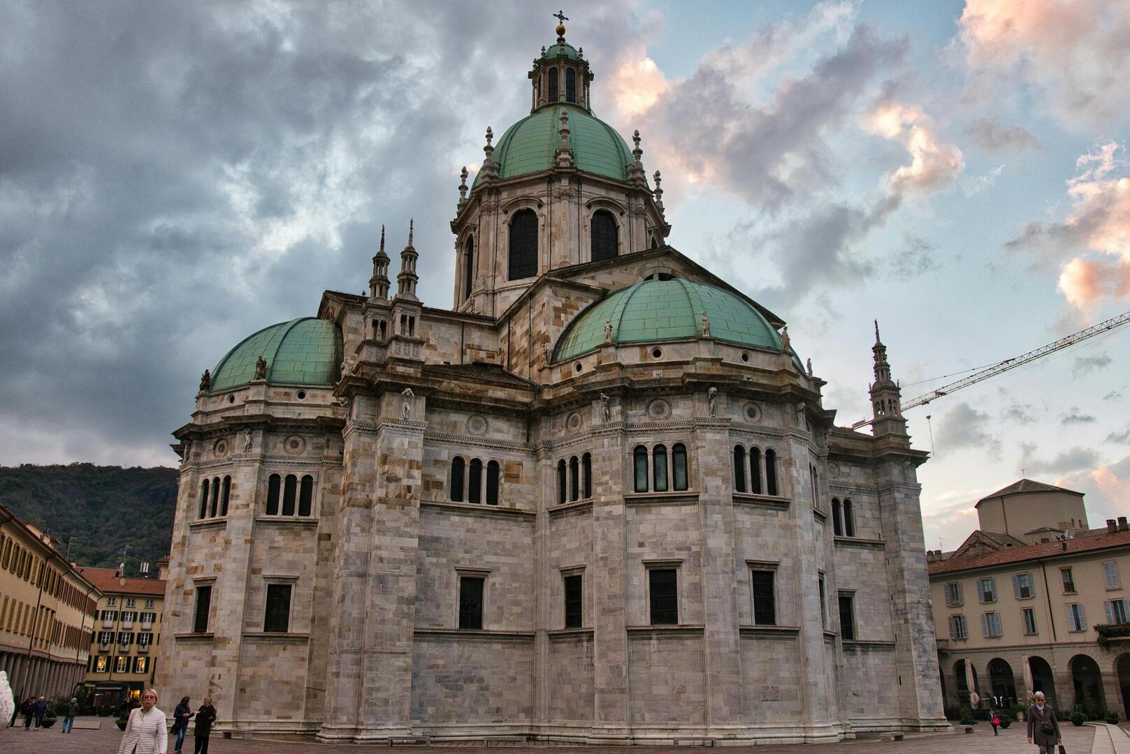 Como City and Cathedral from Lake Waters